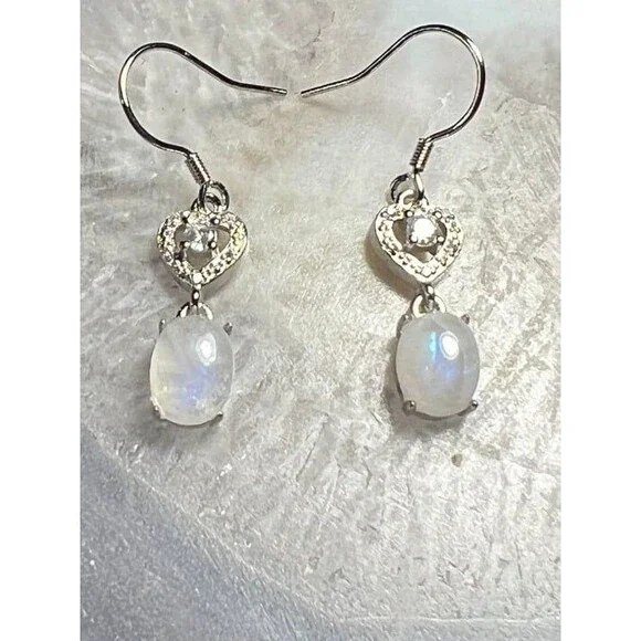 Beautiful Moonstone Earrings for Pierced Ears
