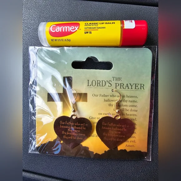 NWT the Lord's prayer earrings