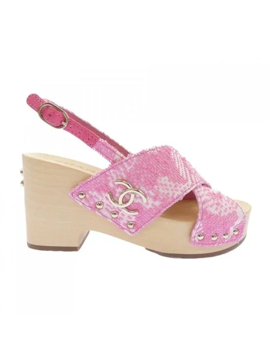 Chanel Sandals Pink
