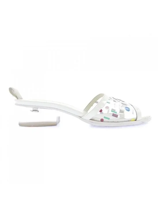 Chanel Sandals White