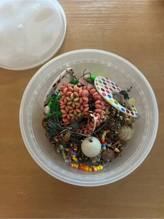 Mixed Color Beaded & Floral Statement mystery jewelry container