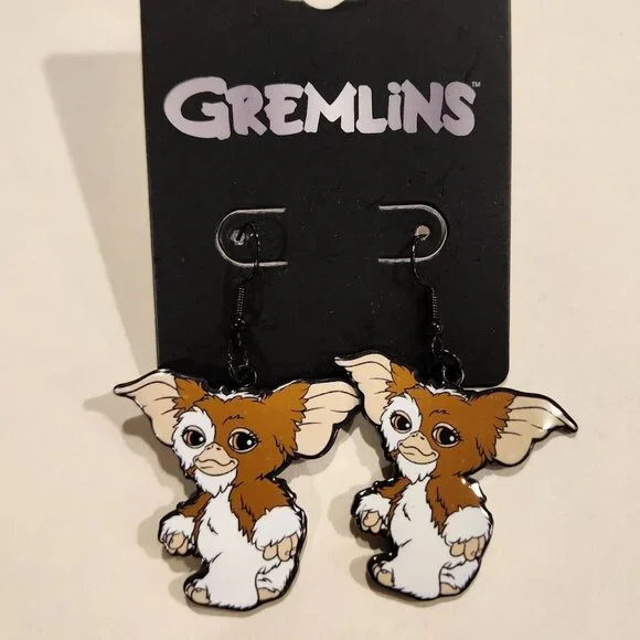 Gremlins Gizmo Drop Earrings 80s Movie Bioworld NEW