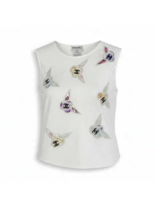 Chanel CC Logo Cotton Tank