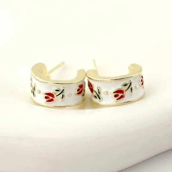 ✨ModCloth Miriam Sweet Tulip Earrings