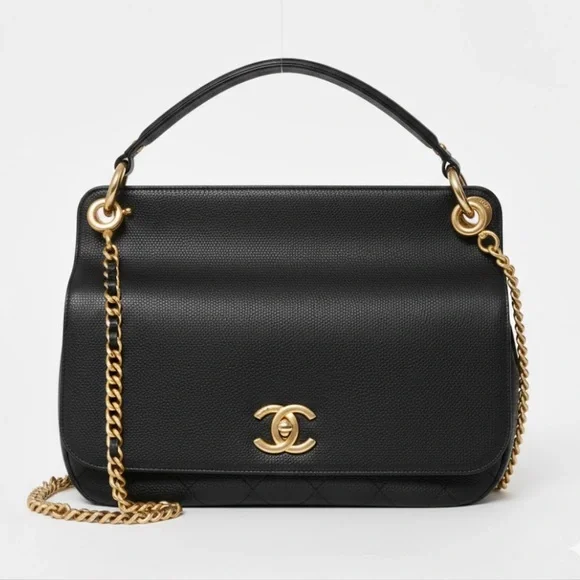 Chanel Business Affinity bag in black grained calfskin/caviar leather crossbody