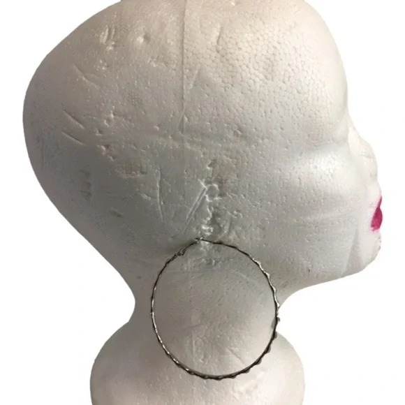 Silver TONE‎ HOOP EARRINGS