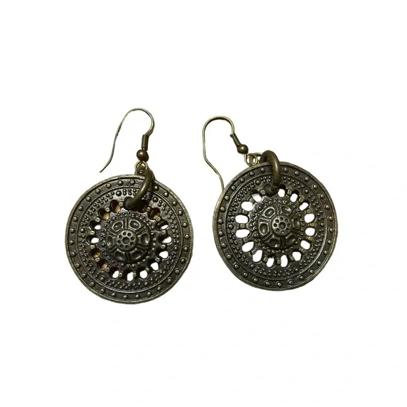 ✨ 3/$15 ✨ Bronze Disk Dangle Earrings