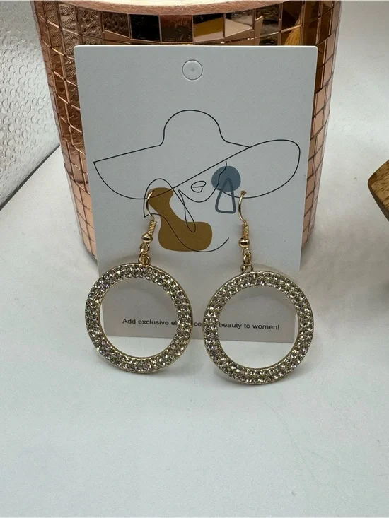 Stainless‎ Steel Fashion Earrings with Crystals NEW