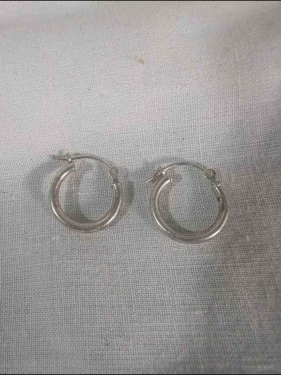 Classic Sterling Silver Small Hoop Earrings - Timeless Women's Jewelry