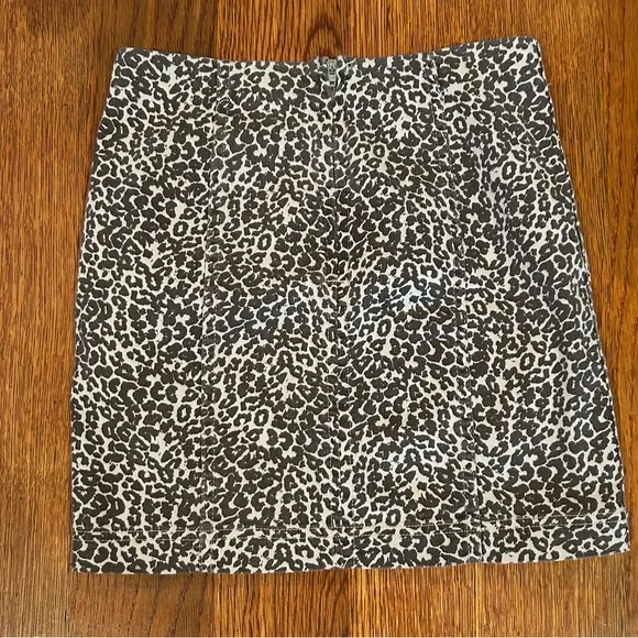 Free People Leopard Print Mini Skirt - Size 2