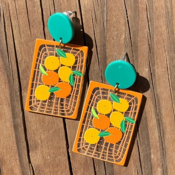 ✨Modcloth Emlyn Clementine Earrings