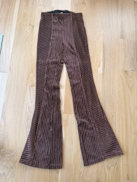 Free People flared velvet leggings