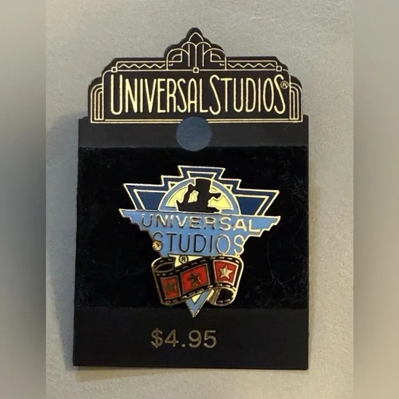 Vintage Universal Studios Movie Reel Film Camera Trading Pin NOS NEW Collector