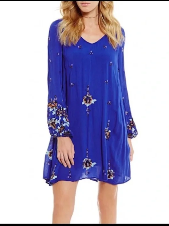 Free People Embroidered Oxford Dress