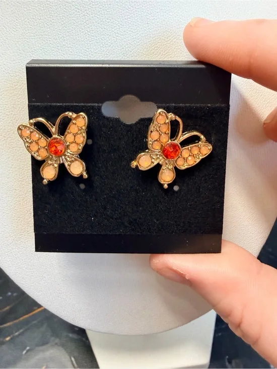 Liz Claiborne butterfly earrings