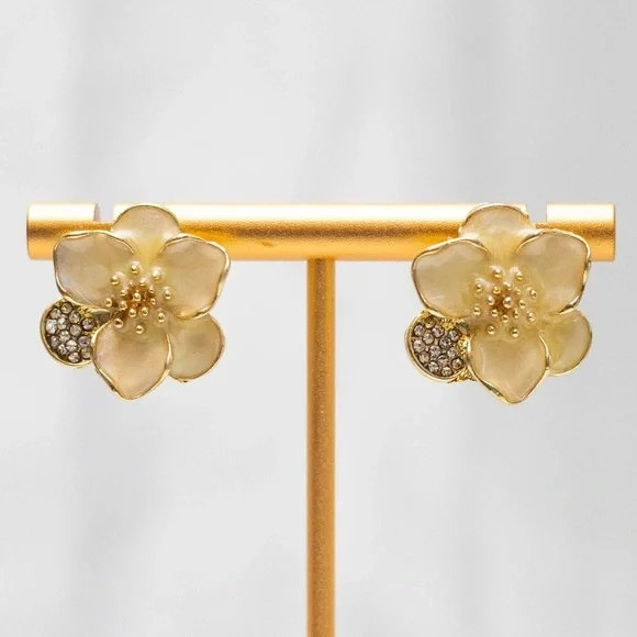 ✨Zara Camden Flower Rhinestone Earrings