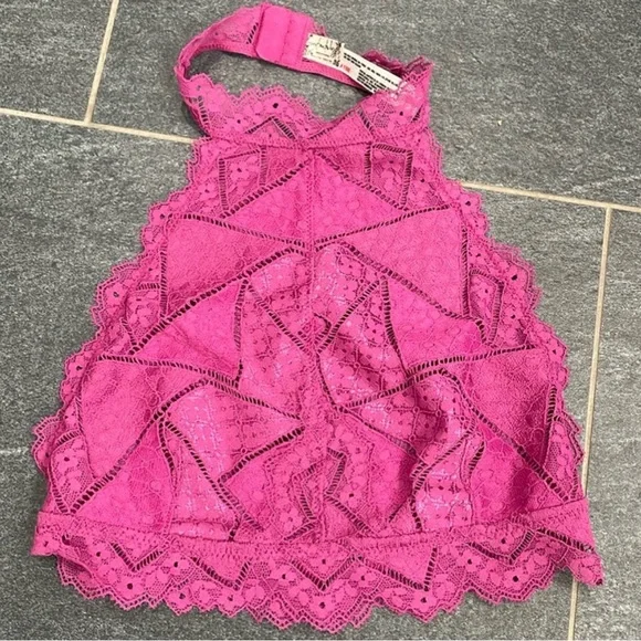 Fuchsia High neck Bralette