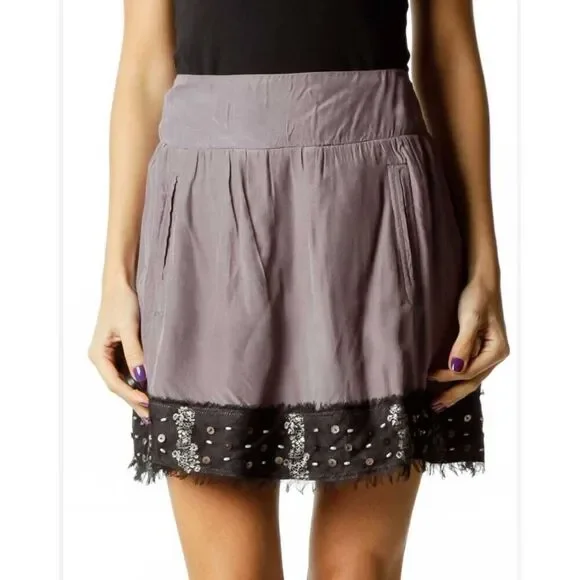 Free People Fairycore Westerncore Sequined Miniskirt size Medium