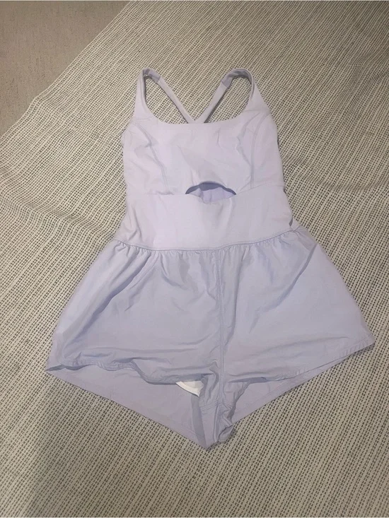 Free People Lilac Athletic Romper Shorts