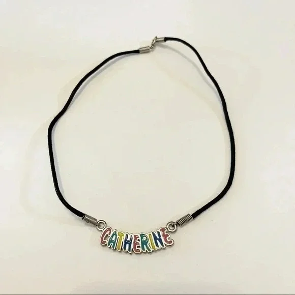 Name Necklace Catherine England UK Spelling Multicolor Girls