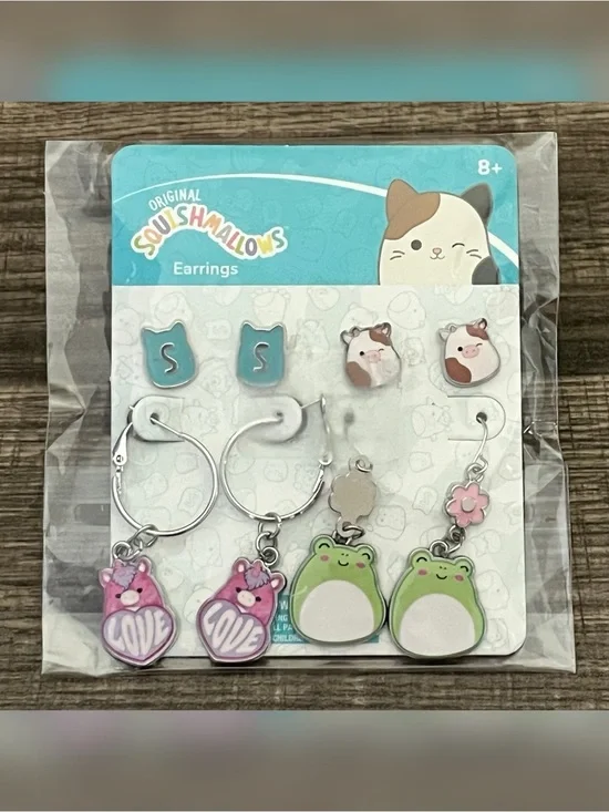 Squishmallows Figures Earrings Set