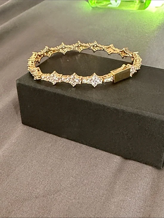 Gold Crystal Tennis Bracelet - kids Jewelry