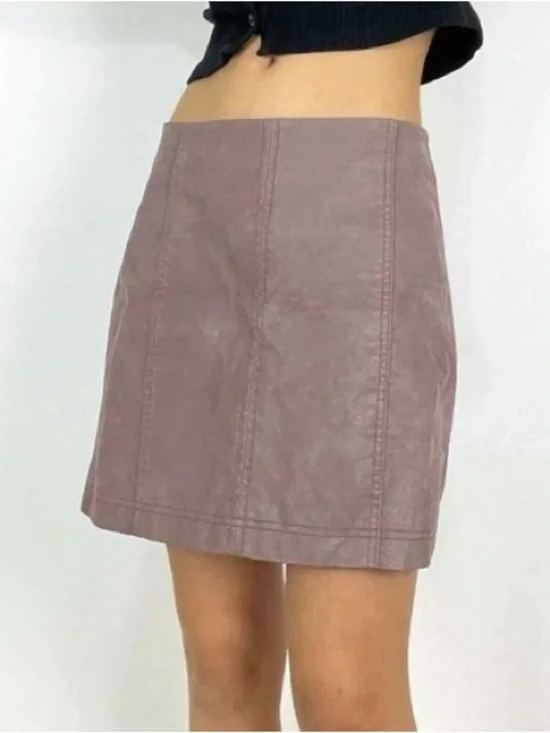 Free People Modern Femme Vegan Suede Mini Skirt