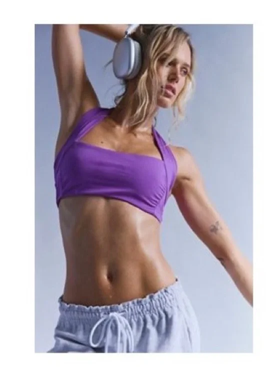 Don’t let go sports bra free people movement bra purple violet
