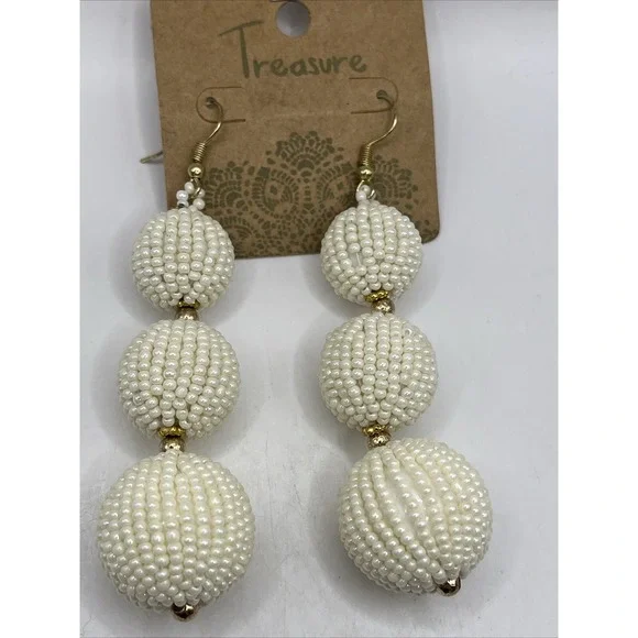 Treasure Beaded‎ Dangle Earrings 3.5