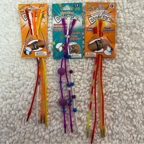 The Connectors Beaded Connectors Colorful Beaded Bracelet or Necklace Connectors
