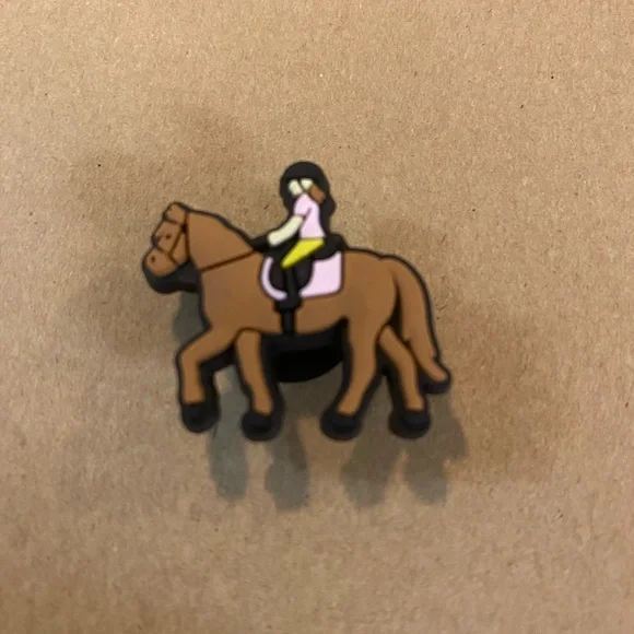 🐊6/$12🐊 Horse Rider Croc Charm