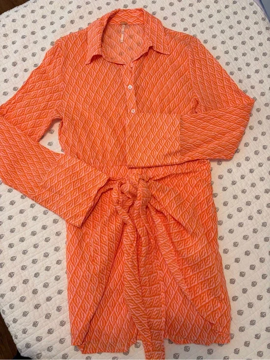 FREE PEOPLE Rillo Shirtdress SMALL