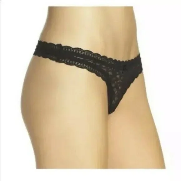 intimately‎ free people nylon black panty size M