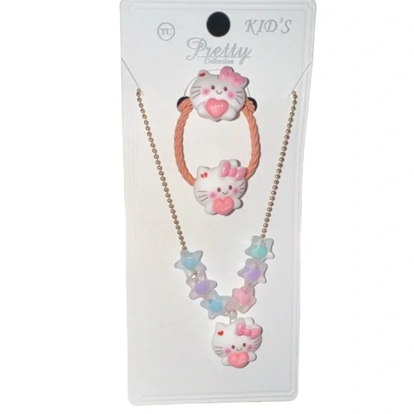 Kitty hair‎ accessories and necklace