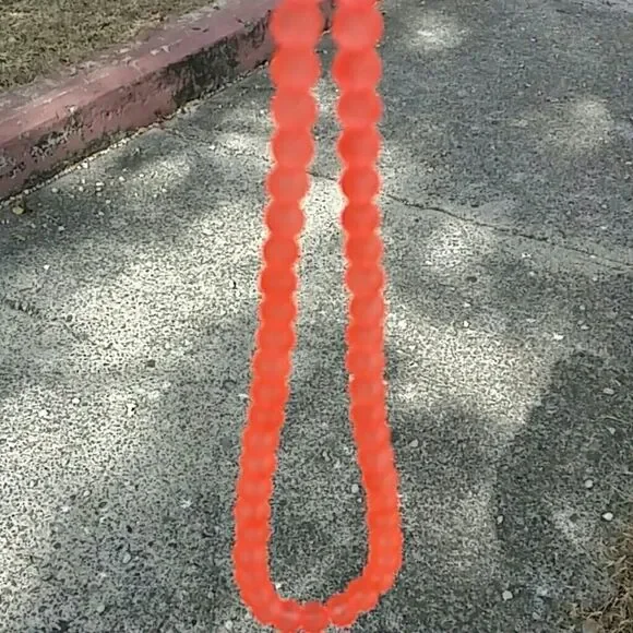 Orange beaded necklaces 1 shipping cost when bundling