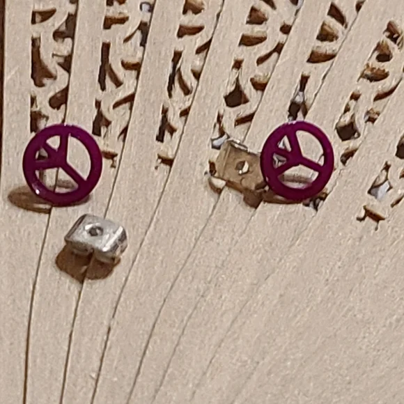 Girls Earrings Peace