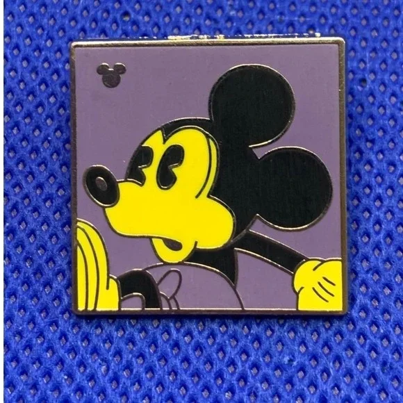 2010 Neon Mickey Mouse Disney trading pin Hidden Mickey Purple Yellow