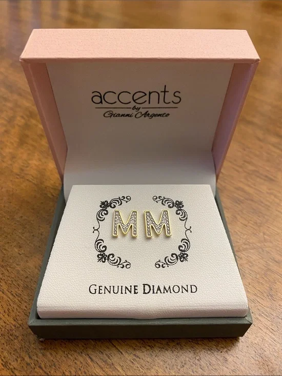 ACCENTS M Initial Earrings