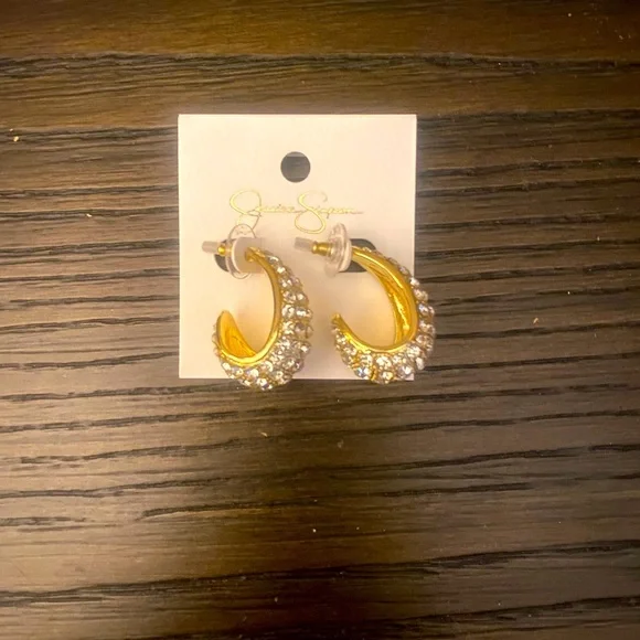 NEW Jessica Simpson gold earrings