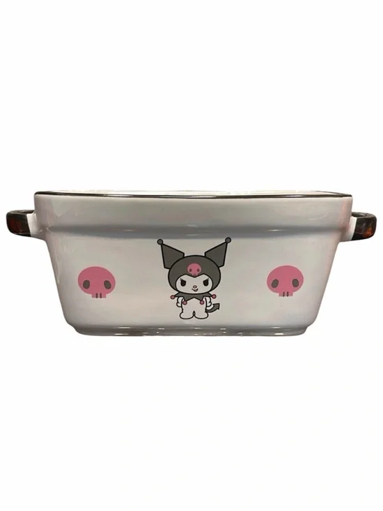 Kuromi Bread Loaf Baking Dish Hello Kitty and Friends Skulls Ceramic Bake Pan