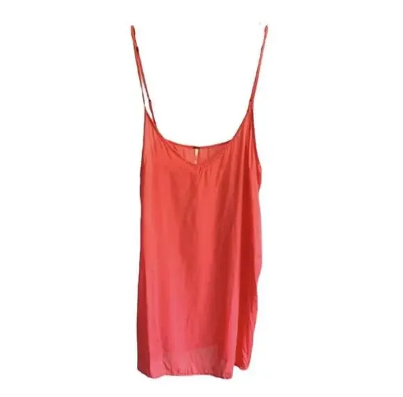Free People Women’s Coral Adjustable Spaghetti Straps Boho Tank Top Size Medium