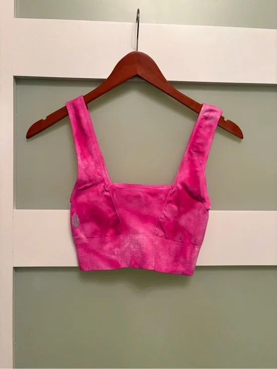 Free People Movement Good Karma Square Neck Tie Dye Bra