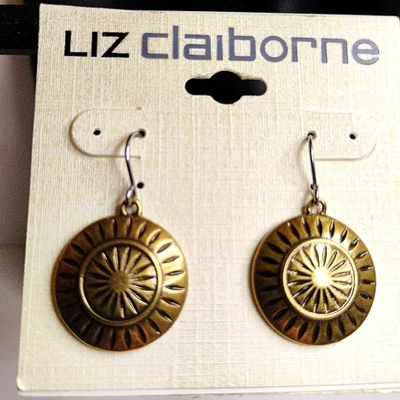 Liz Claiborne Bronze Drop‎ Boho Earrings