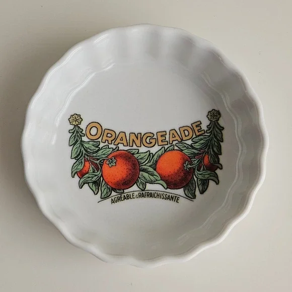 Williams Sonoma Rosanna‎ Orangeade Tart Dish Ramekin White Made in Italy 3.75in