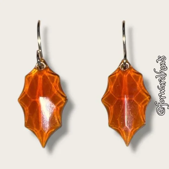 Bundle 3 for $15 | Silver-Tone Fishhook Earrings | Amber-Colored