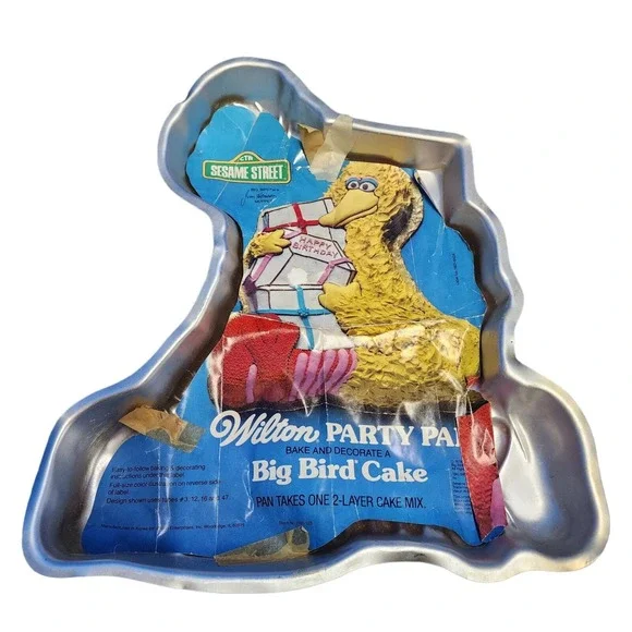 WILTON Sesame Street Big Bird Cake Baking Pan Mold - Vintage Retro‎