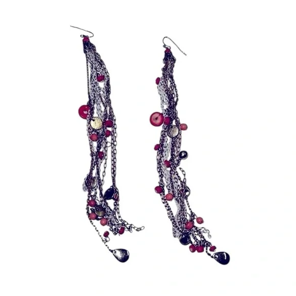 ELEGANT Multi-Chain Dangle Earrings