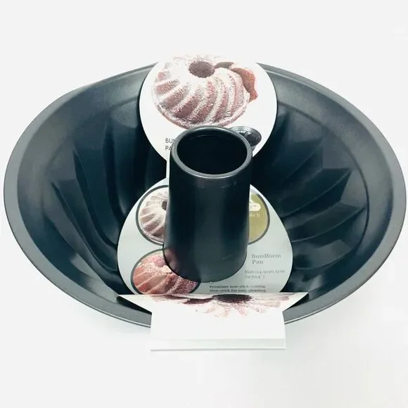 Non Stick Fluted Tube Bundt Ring Cake Pan 9.6” Bundform Pan