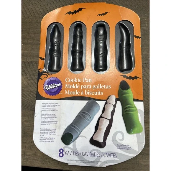 Wilton Industries Cookie Pan Halloween Monster Witch Fingers NEW Non Stick Pan‎