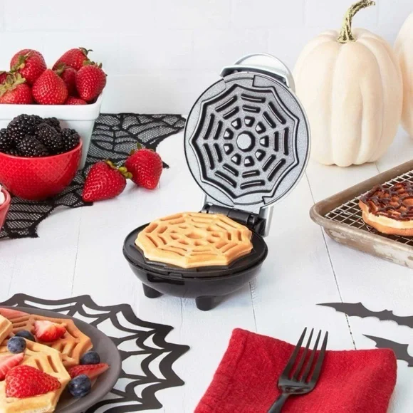 NIB! Spider Web Waffle Pancake Maker